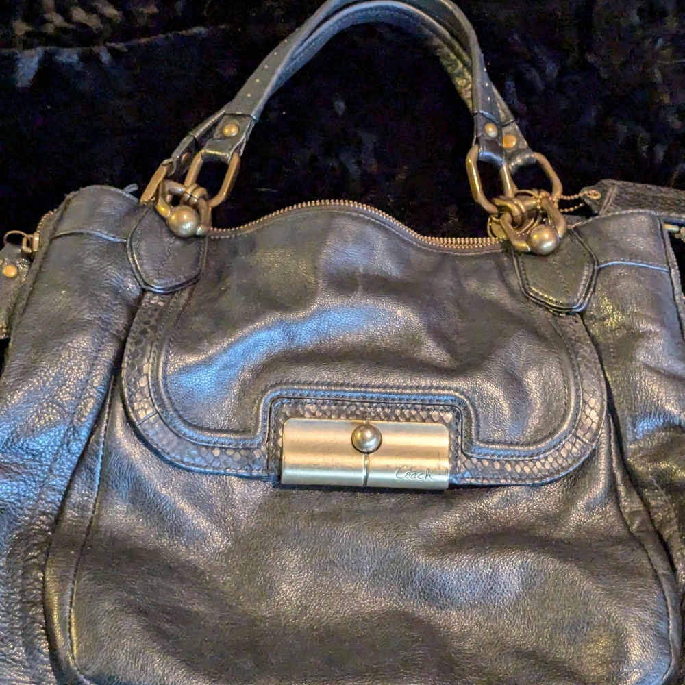 Coach Black Leather Handbag